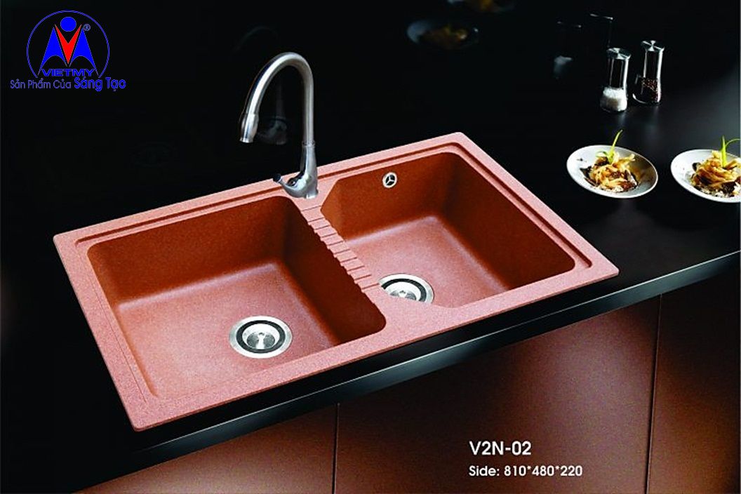 Chậu chén đá nhân tạo Việt Mỹ V2N-02